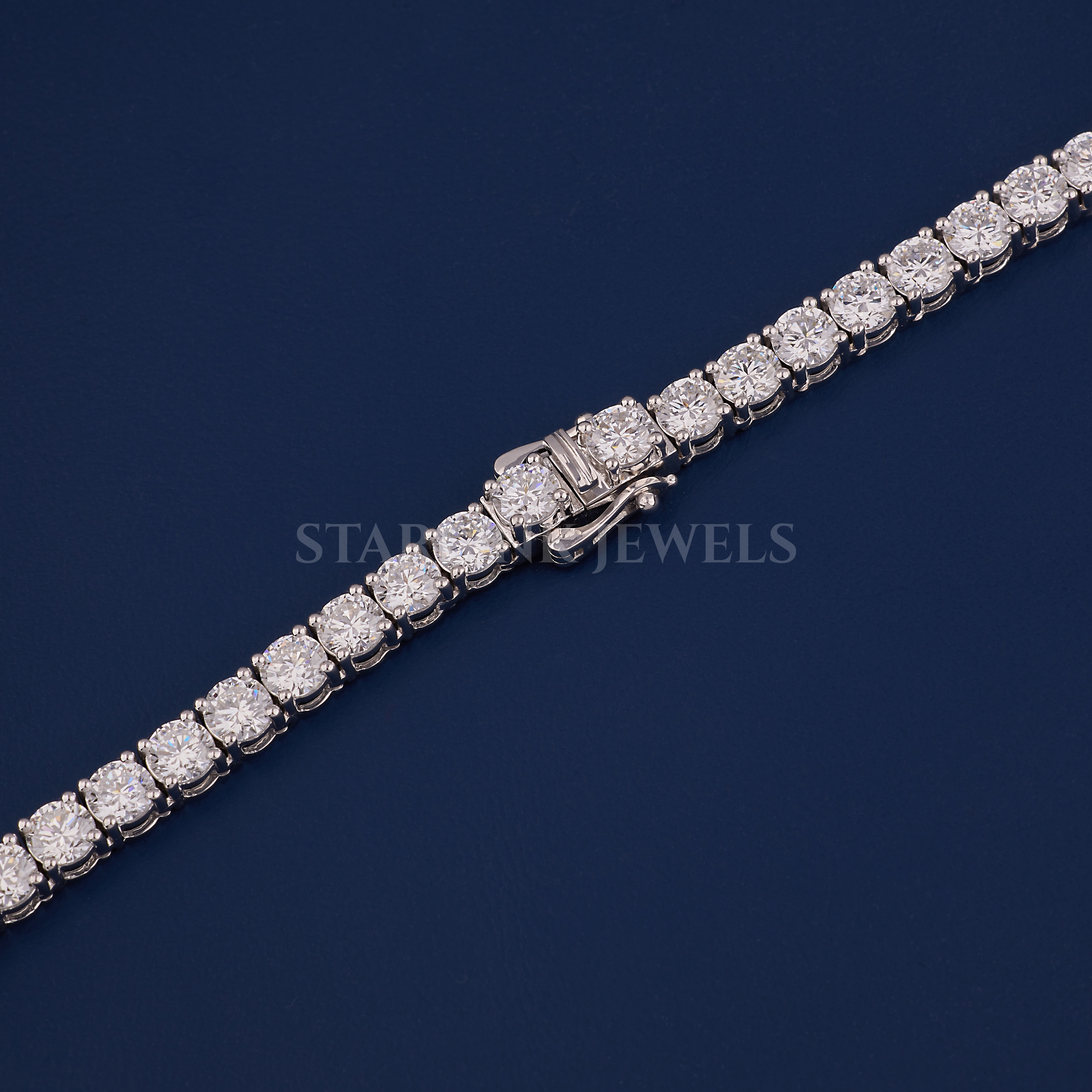 Graduated Diamond Tennis Necklace – view 3