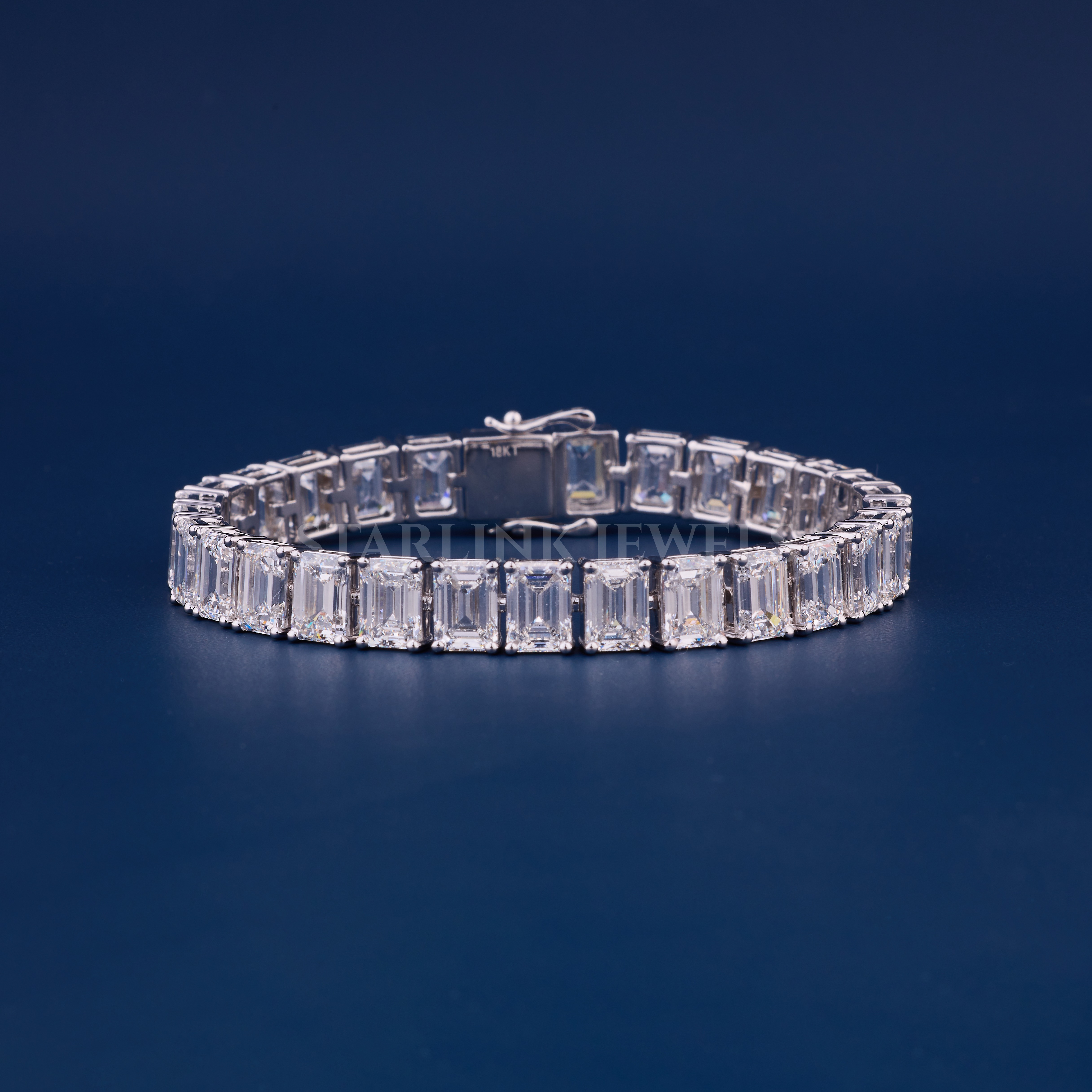 Emerald Cut Diamond Tennis Bracelet