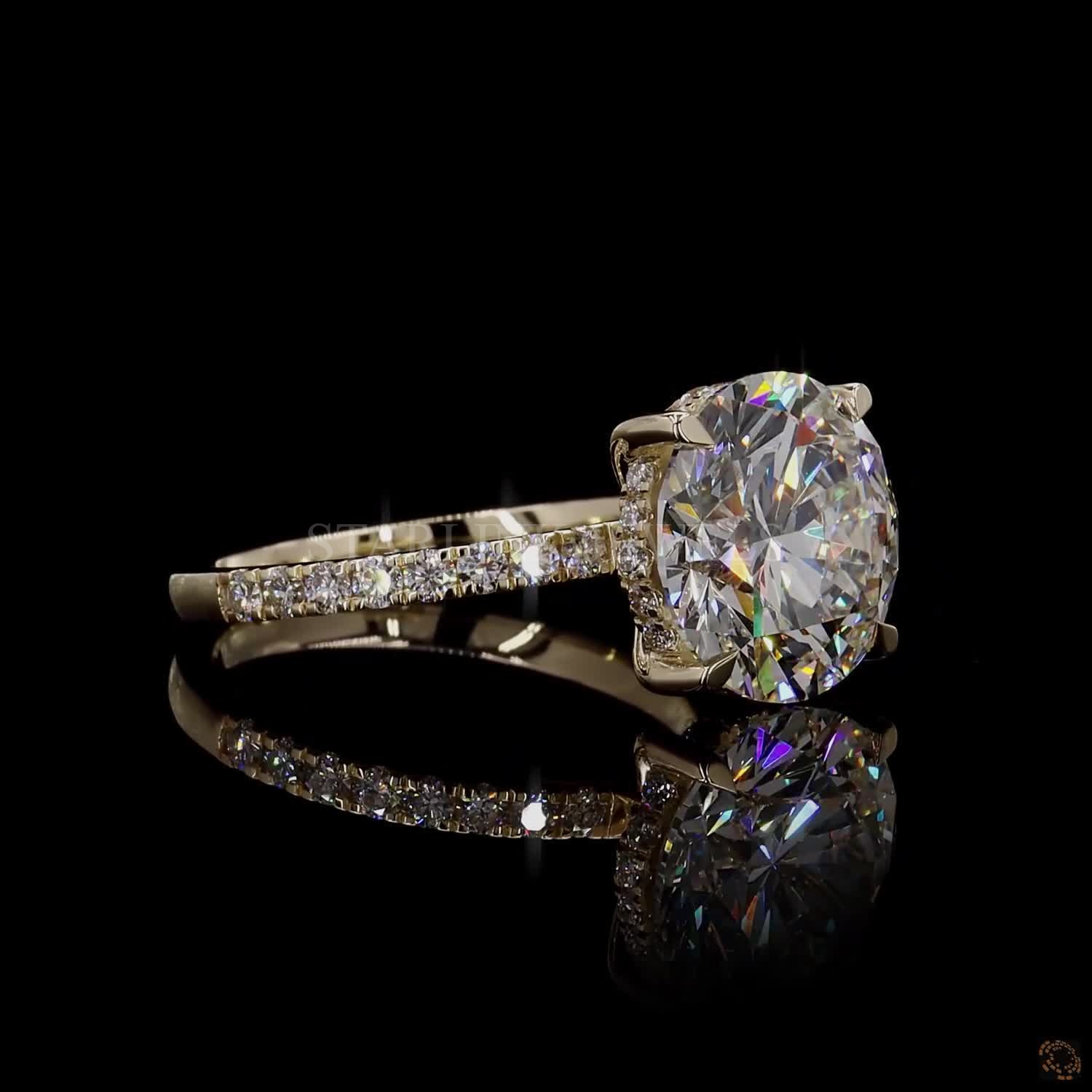 Round Solitaire Diamond Ring – view 4