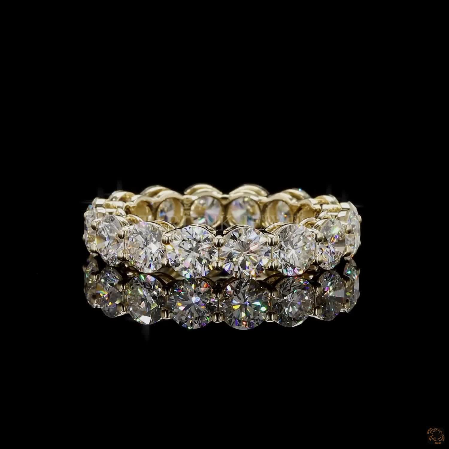Round Diamond Full Eternity Band – view 4
