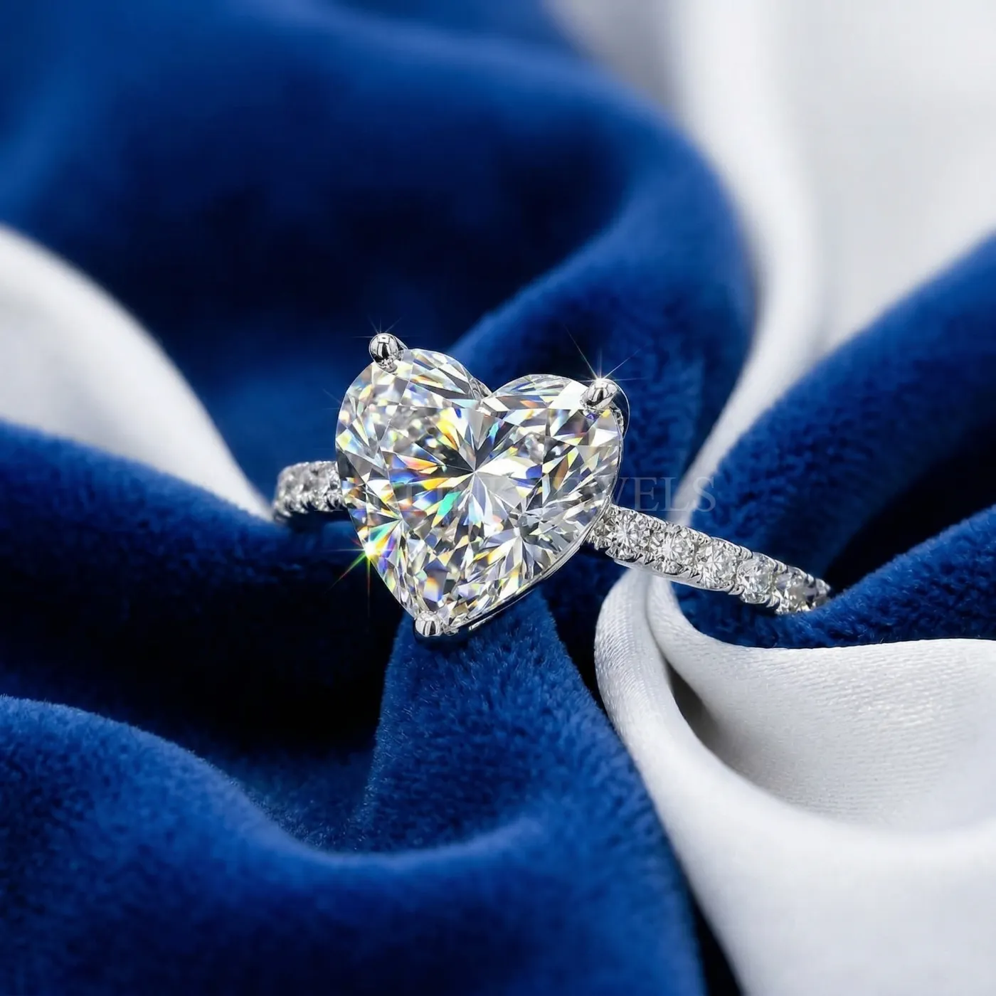 Heart Solitaire Diamond Ring