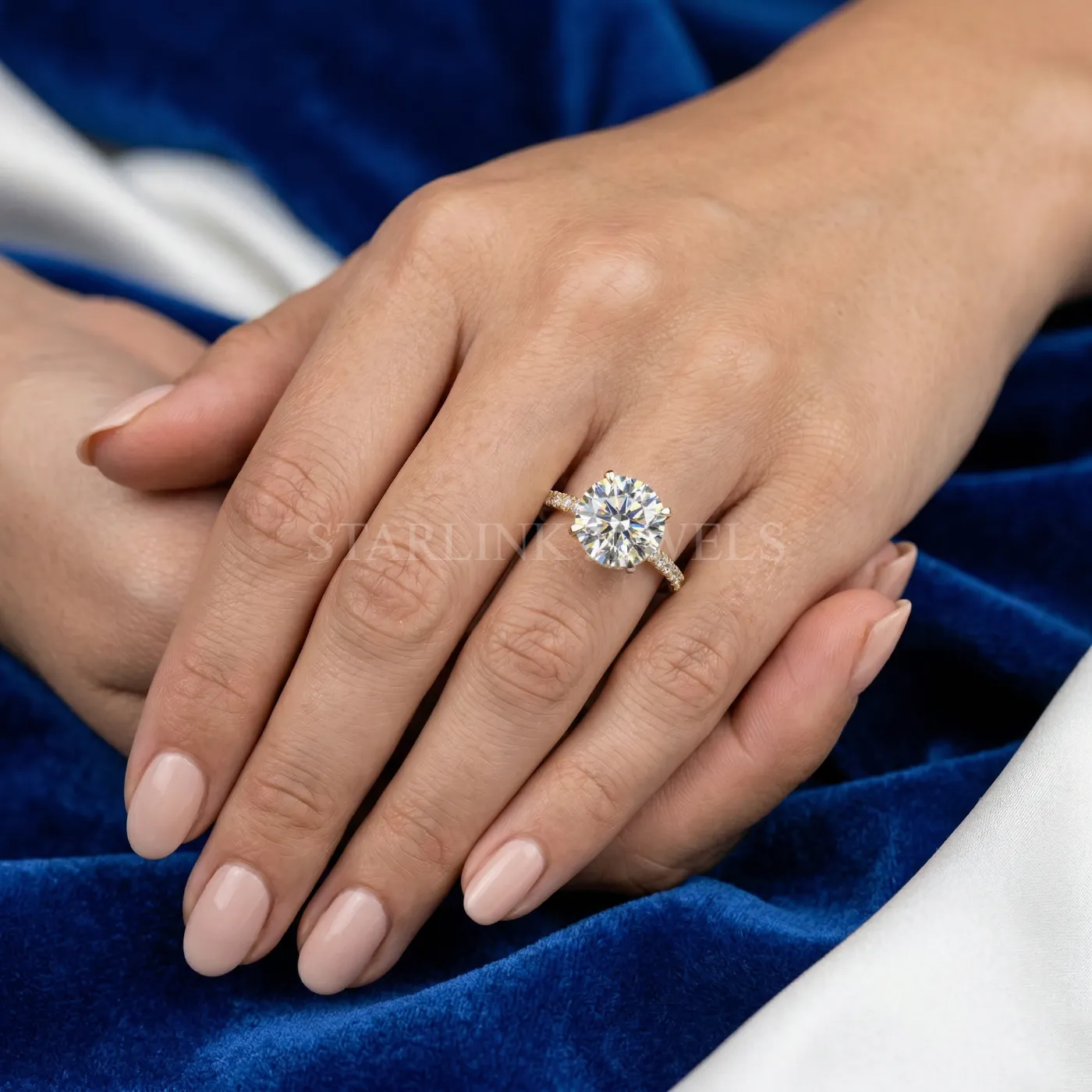 Round Solitaire Diamond Ring – view 2