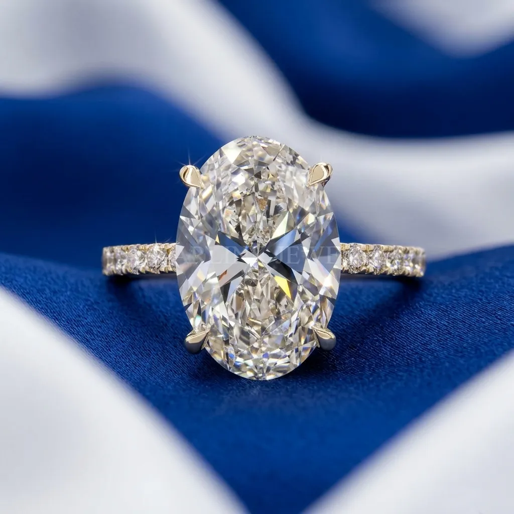 Oval Solitaire Diamond Ring