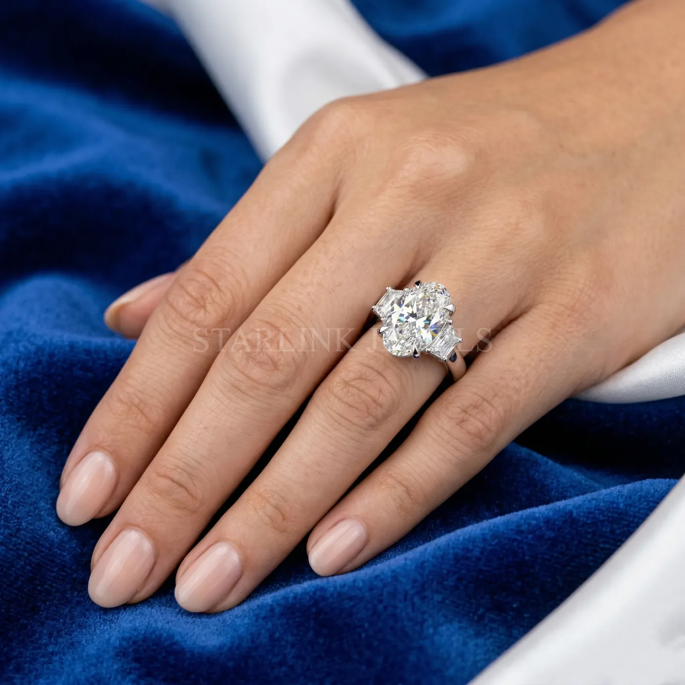 7CT Oval Diamond Engagement Ring – view 2