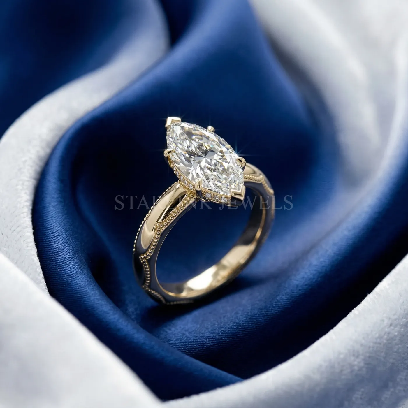 Marquise Diamond Solitaire Ring