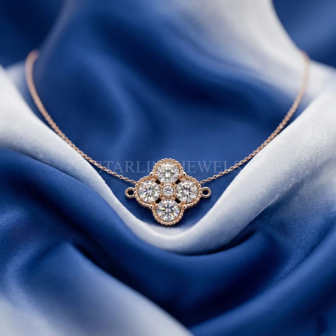 Floral Cluster Diamond Pendant