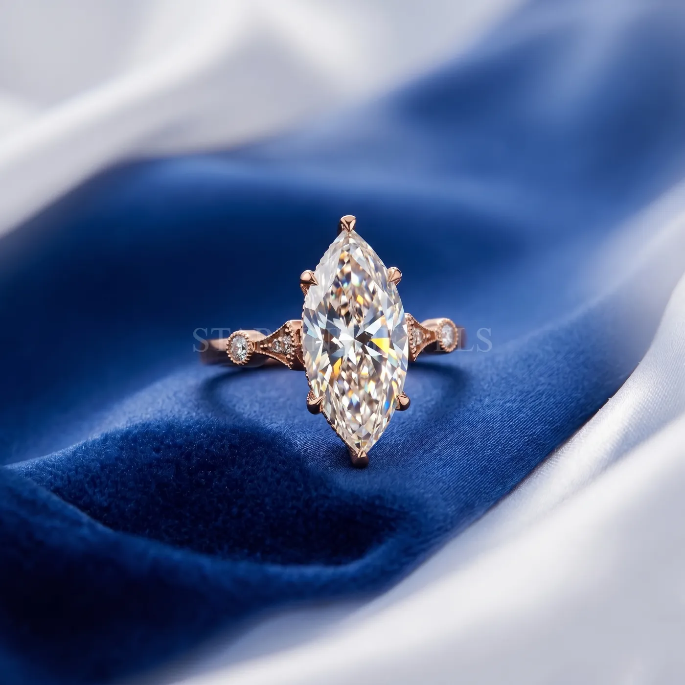 Marquise Diamond Engagement Ring