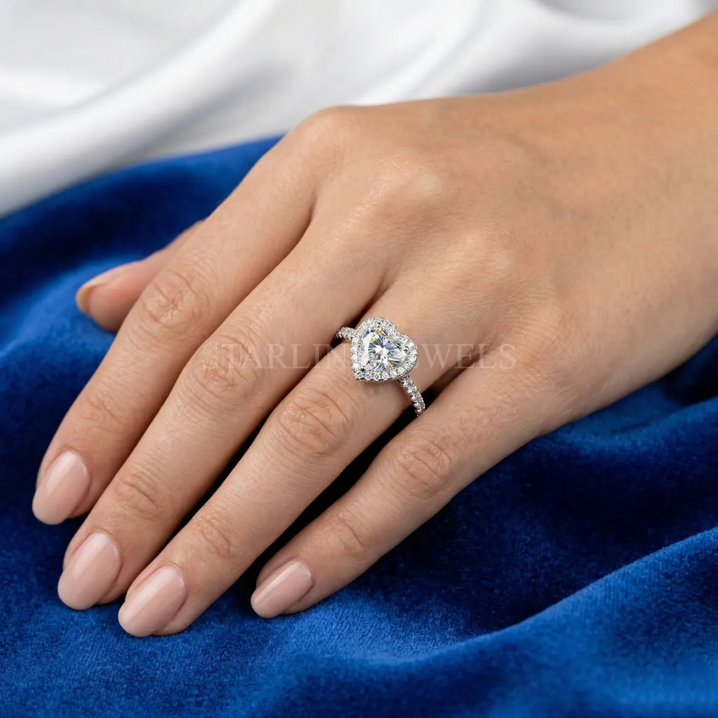 Romantic Heart Halo 1.00 Ct Lab-Grown Diamond Ring – view 2