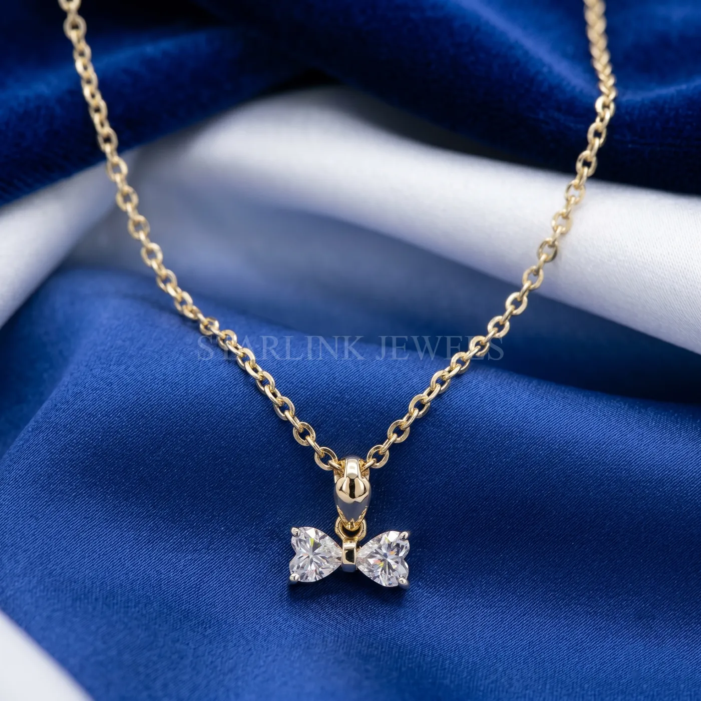 Two Heart Diamond Pendant