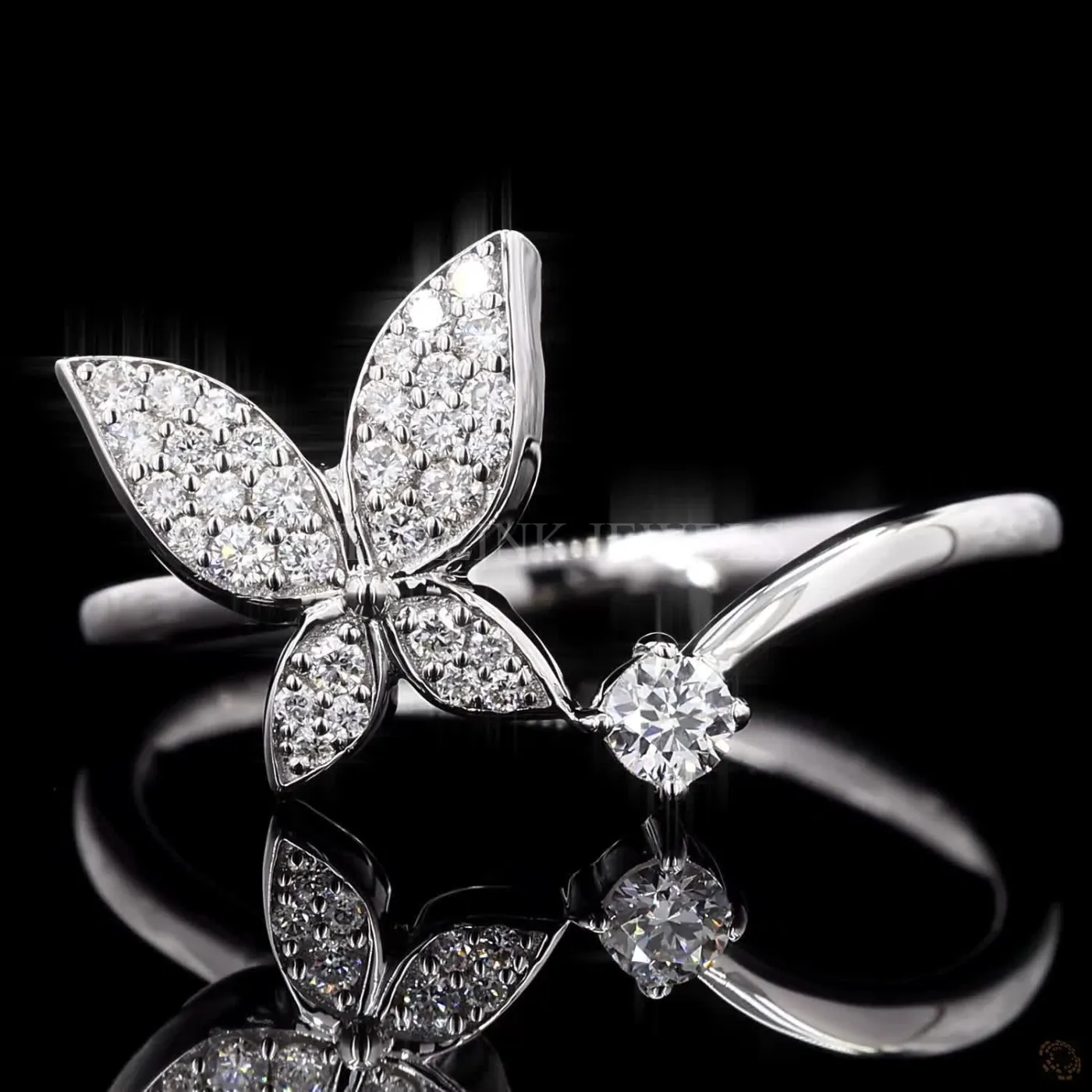 Butterfly Diamond Ring – view 3
