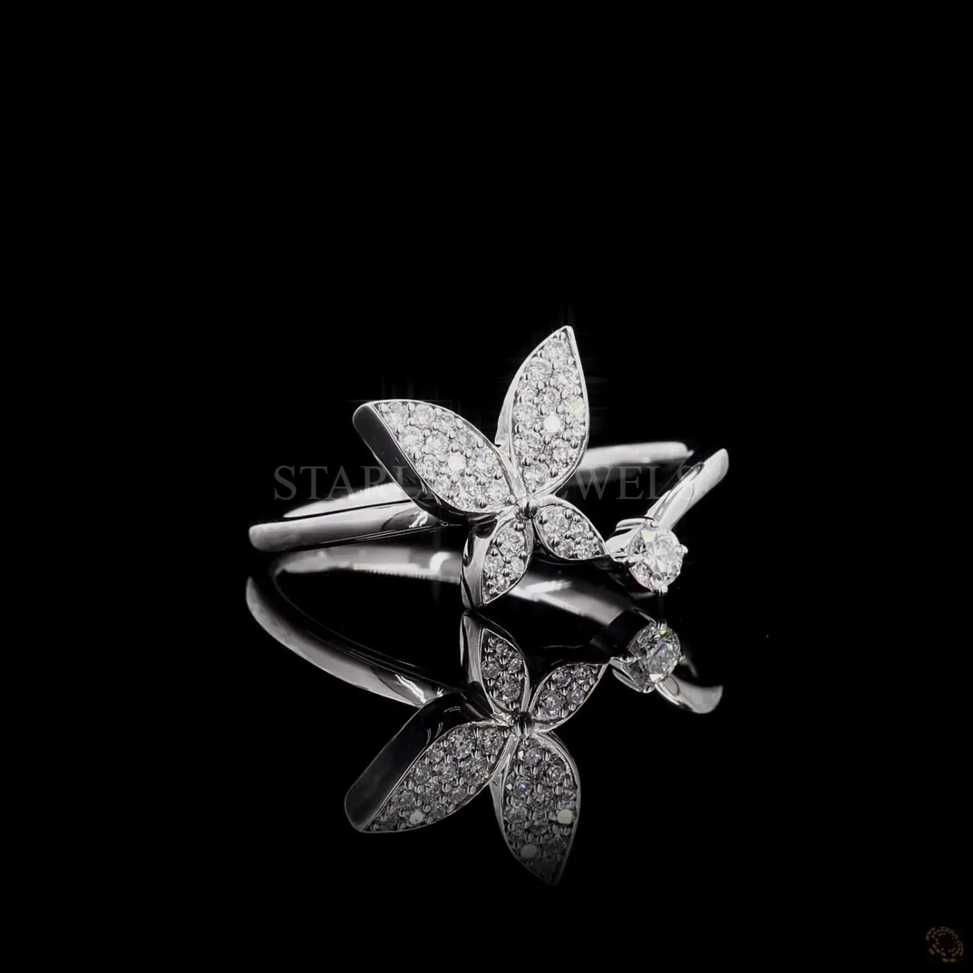 Butterfly Diamond Ring – view 4
