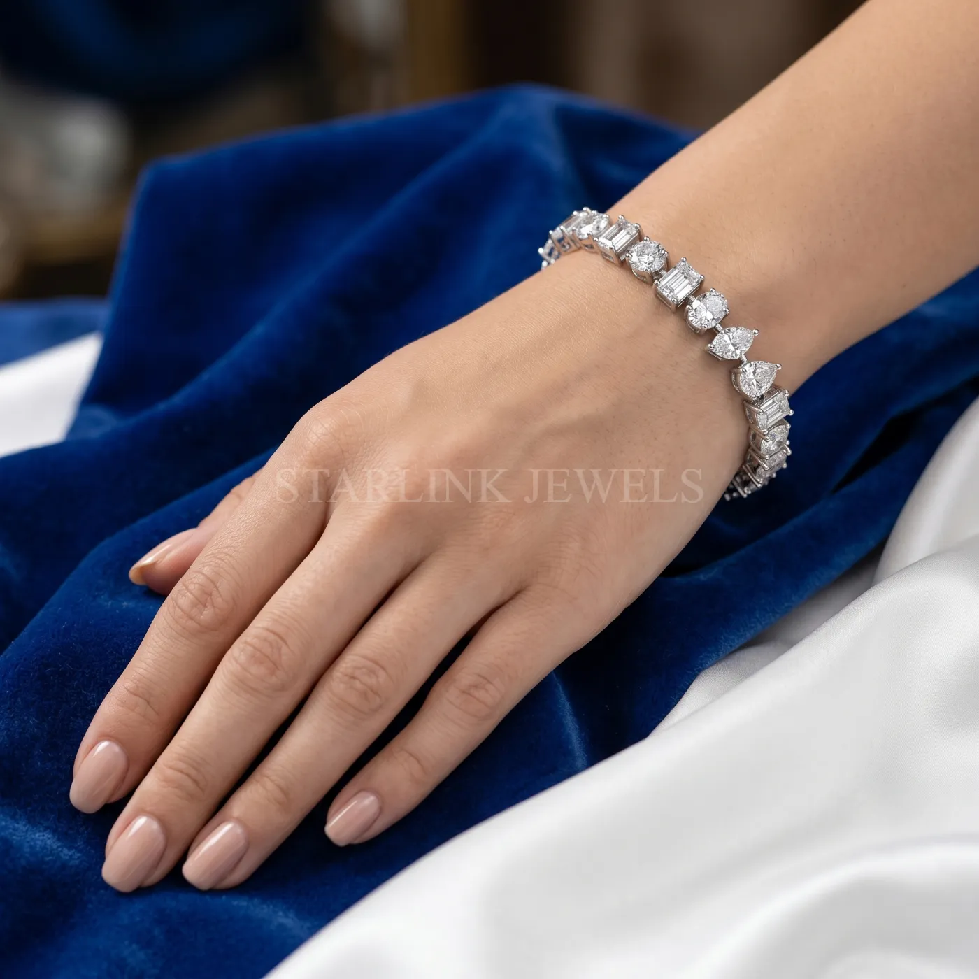 Eternal Symphony Multi-Shape Diamond Bracelet – view 2