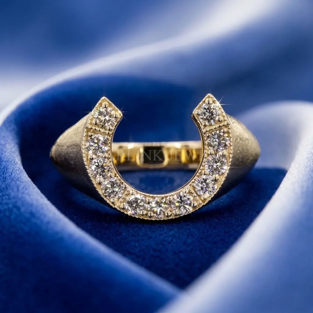 Diamond Horseshoe Ring