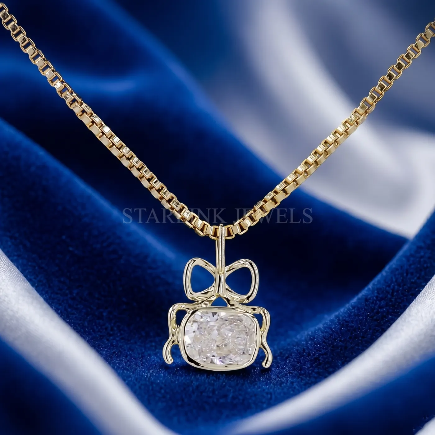 Cushion Cut Diamond Pendant
