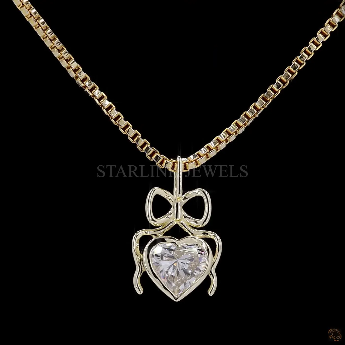 Heart Diamond Pendant – view 3