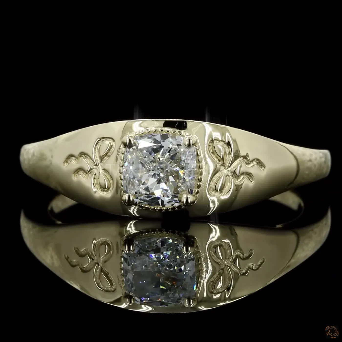 Cushion Diamond Statement Ring – view 3