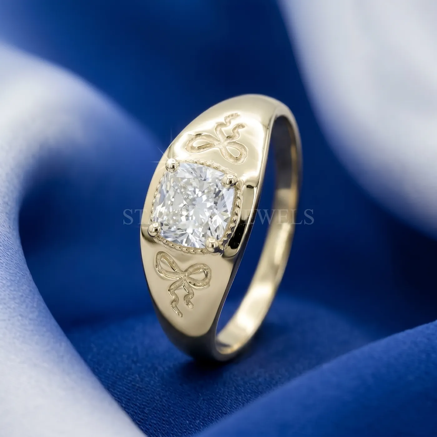 Cushion Diamond Statement Ring