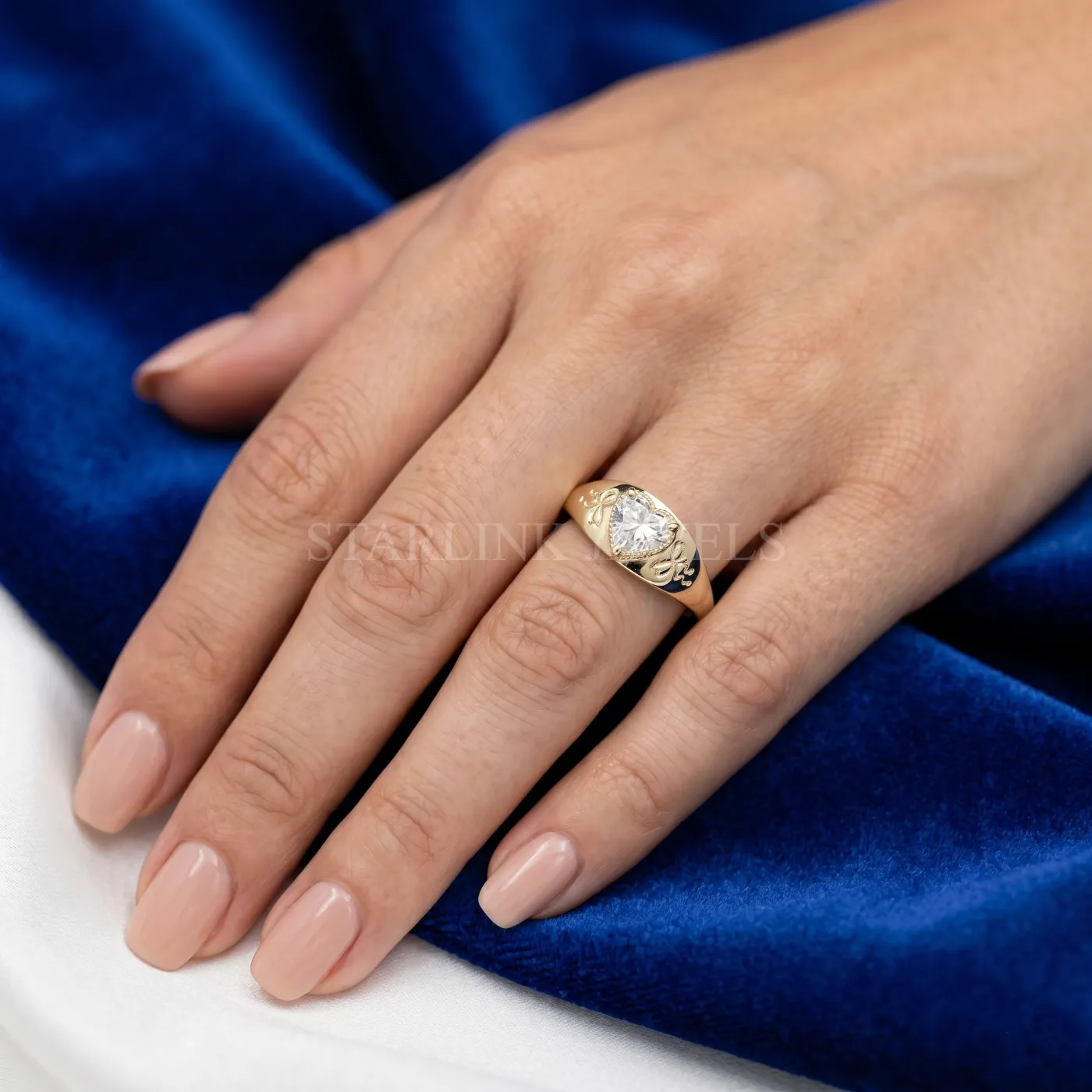 Heart Diamond Statement Ring – view 2