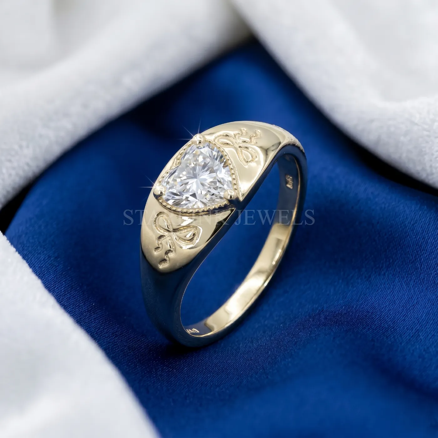 Heart Diamond Statement Ring