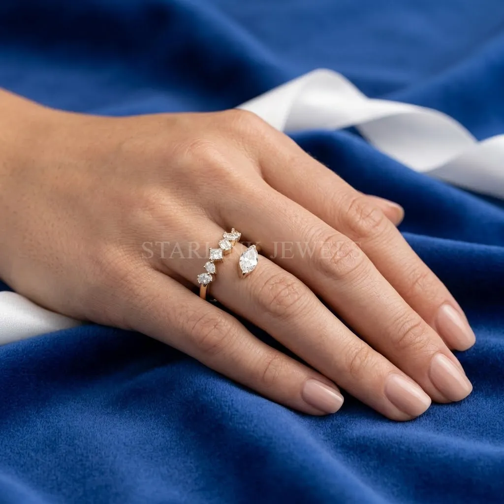 Diamond Wrap Ring – view 2