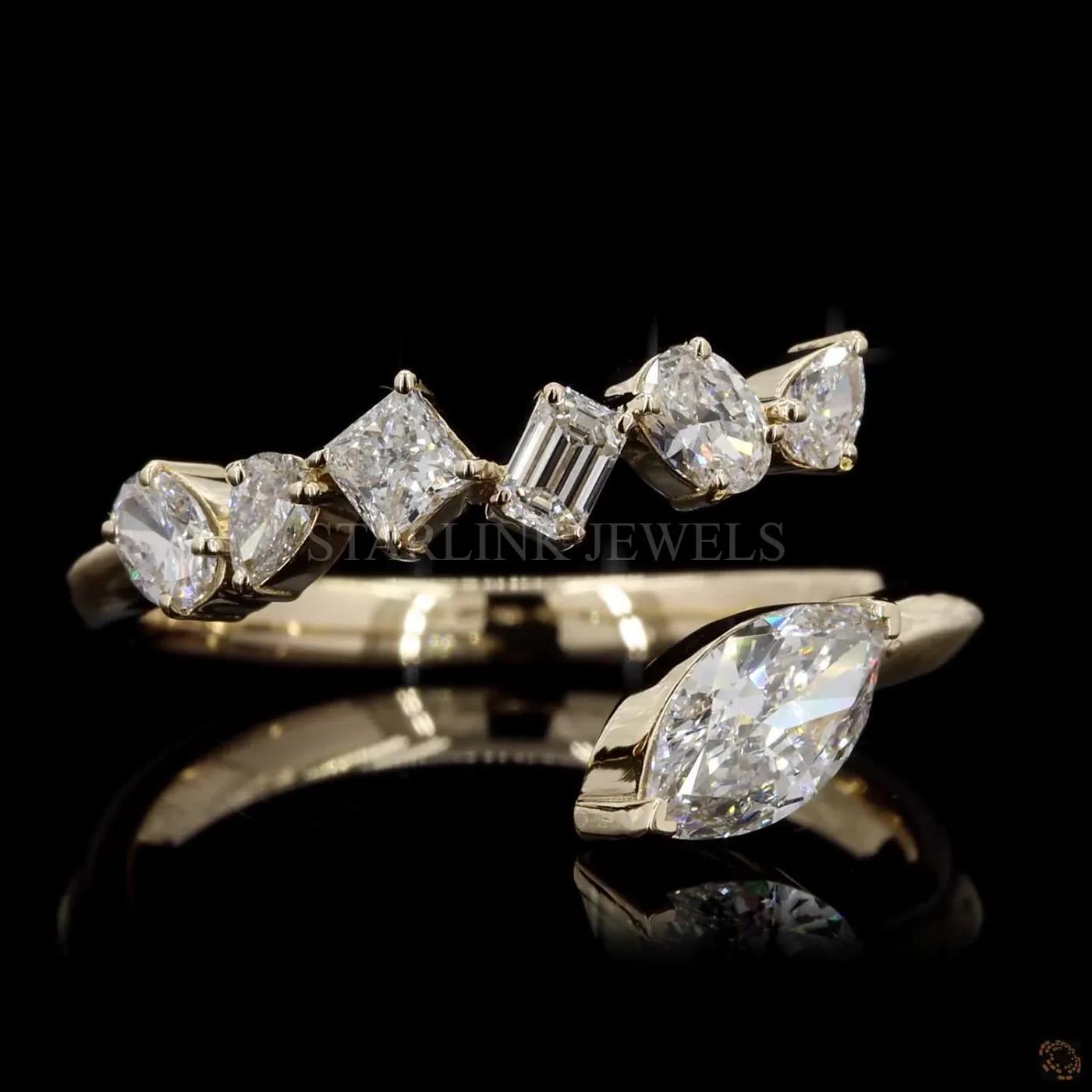 Diamond Wrap Ring – view 3