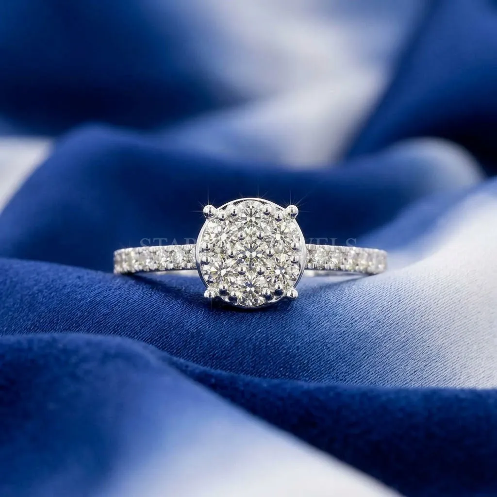 Round Diamond Illusion Setting Ring