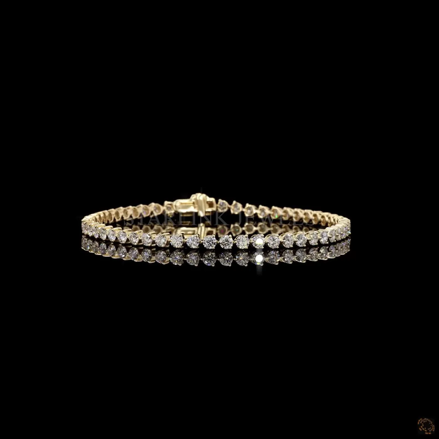 Radiant Luxe Round Diamond Tennis Bracelet – view 2
