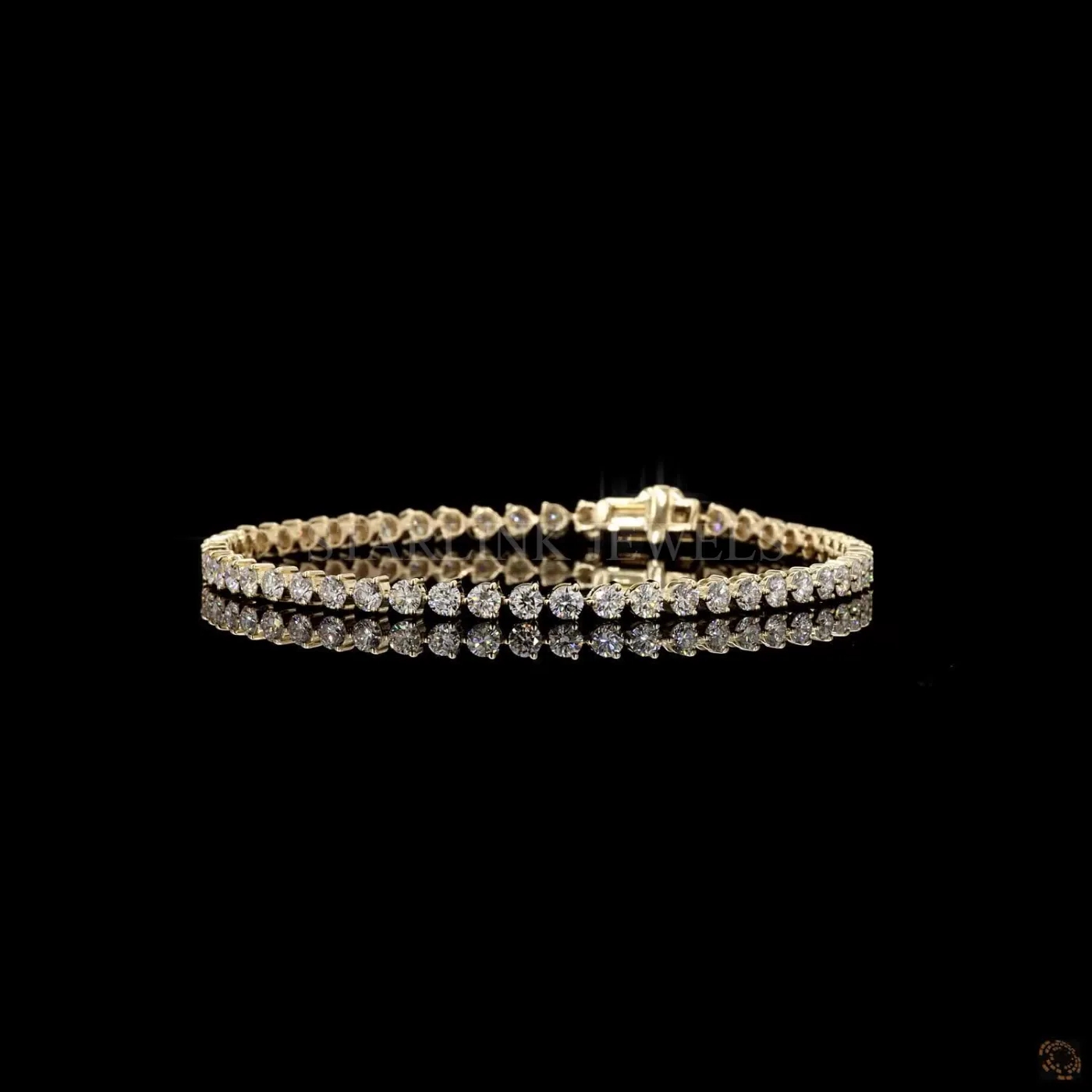 Radiant Luxe Round Diamond Tennis Bracelet – view 4