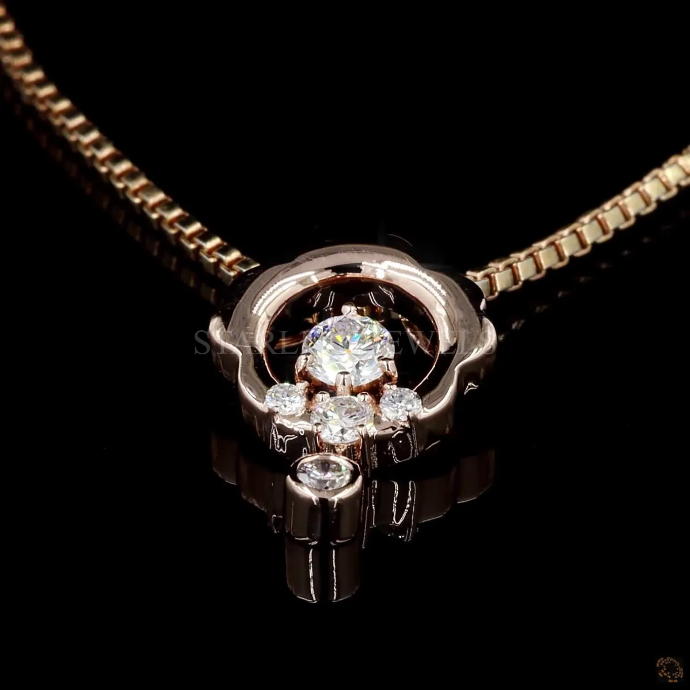 Flora Bloom Diamond Pendant – view 3