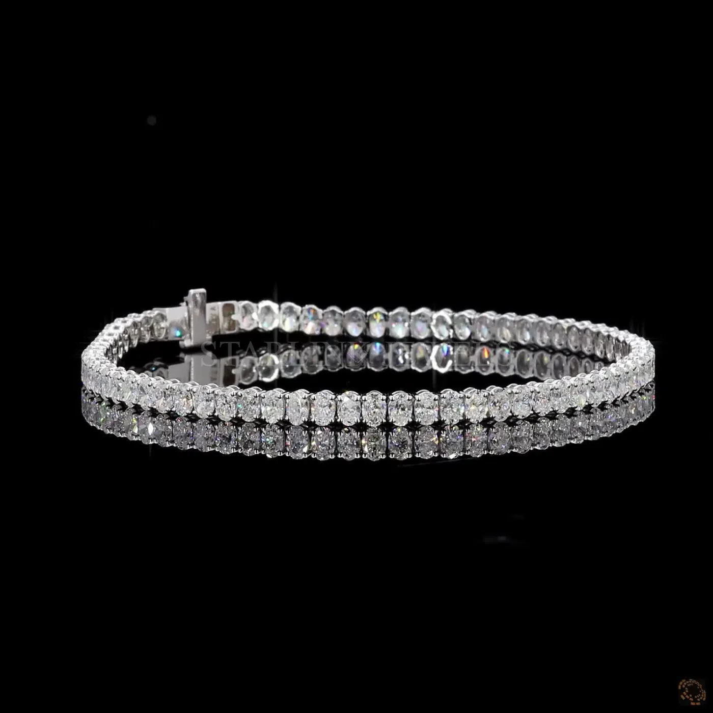 4.73 Ct Oval Diamond Tennis Bracelet – view 4