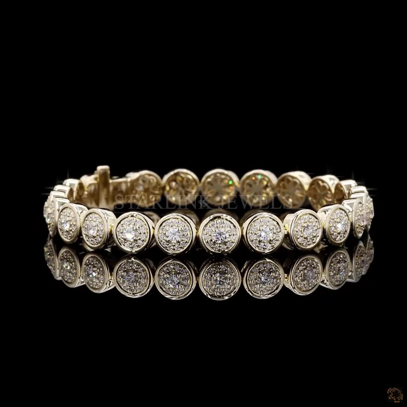 2.33 Ct Round Diamond Graduated Tennis Braceletx – view 3