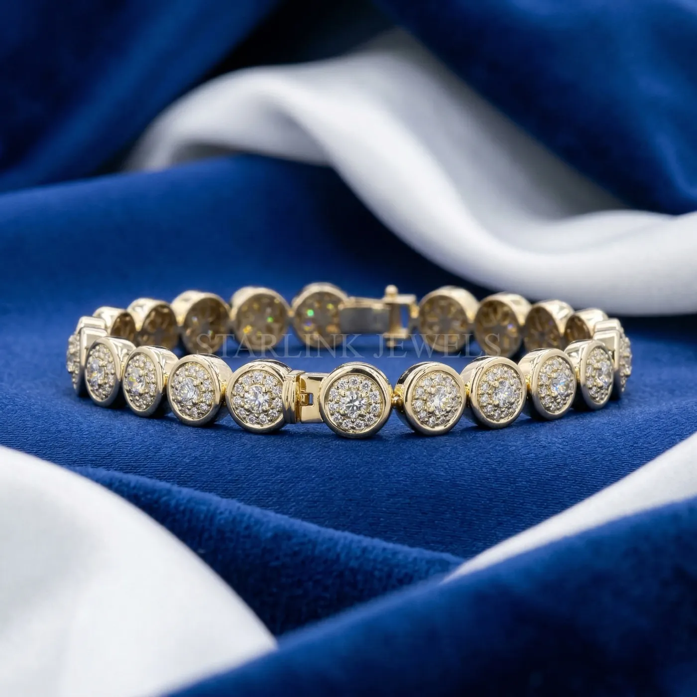 2.33 Ct Round Diamond Graduated Tennis Braceletx