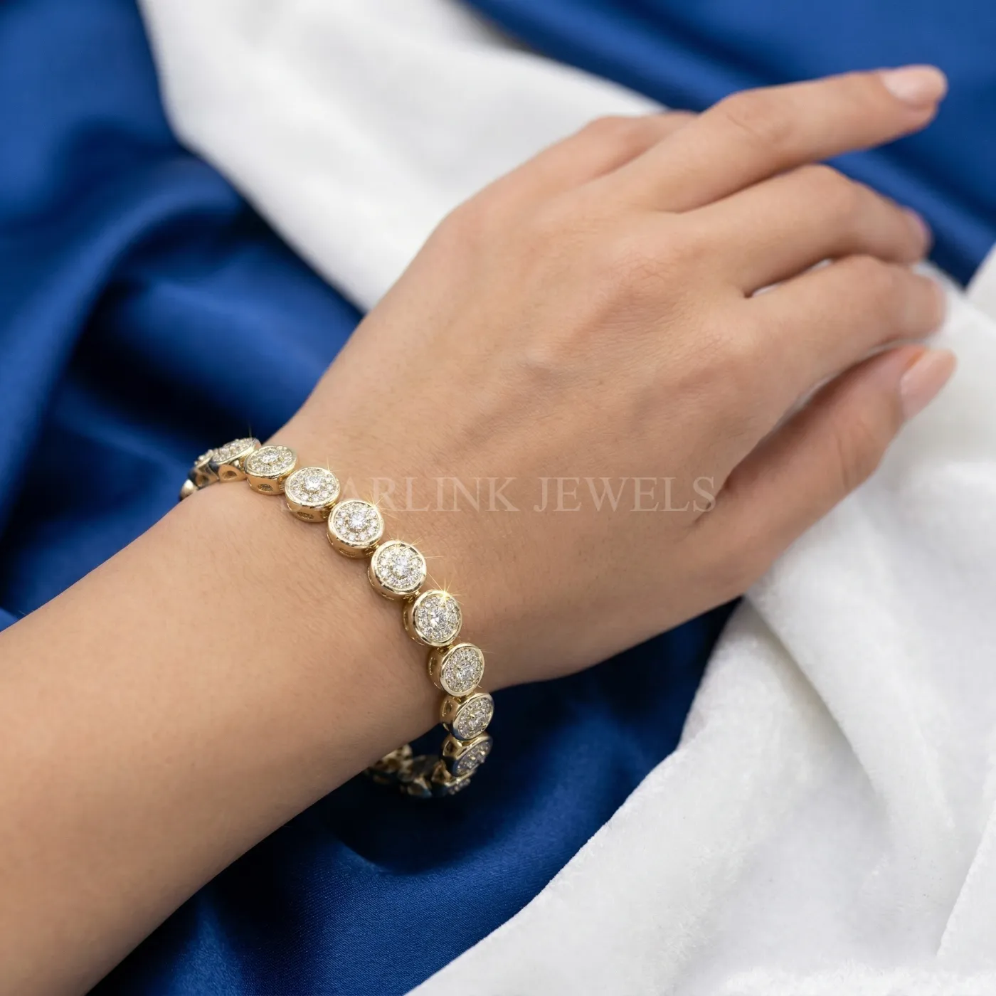 2.33 Ct Round Diamond Graduated Tennis Braceletx – view 2