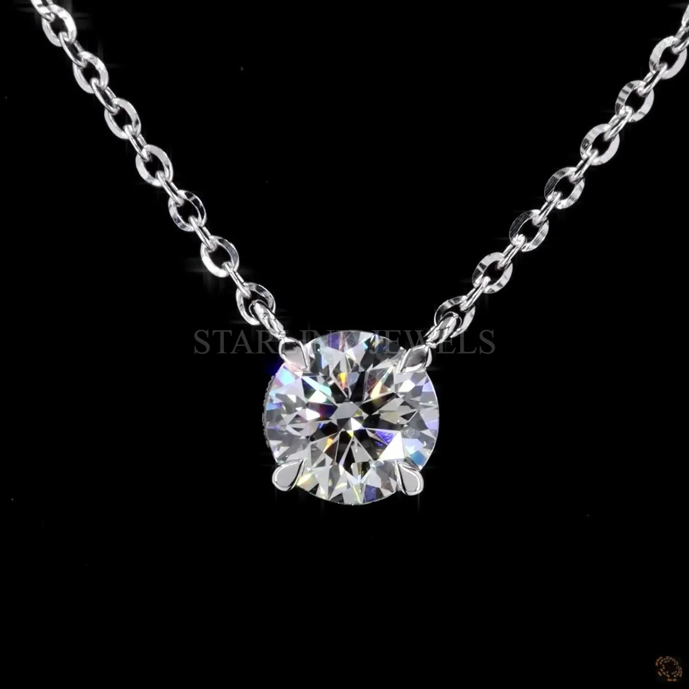 1.00 Ct Round Diamond Solitaire Pendant – view 3