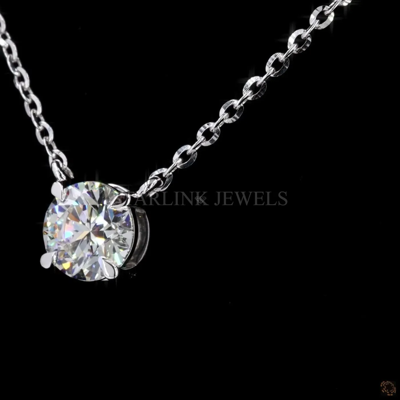 1.00 Ct Round Diamond Solitaire Pendant – view 4