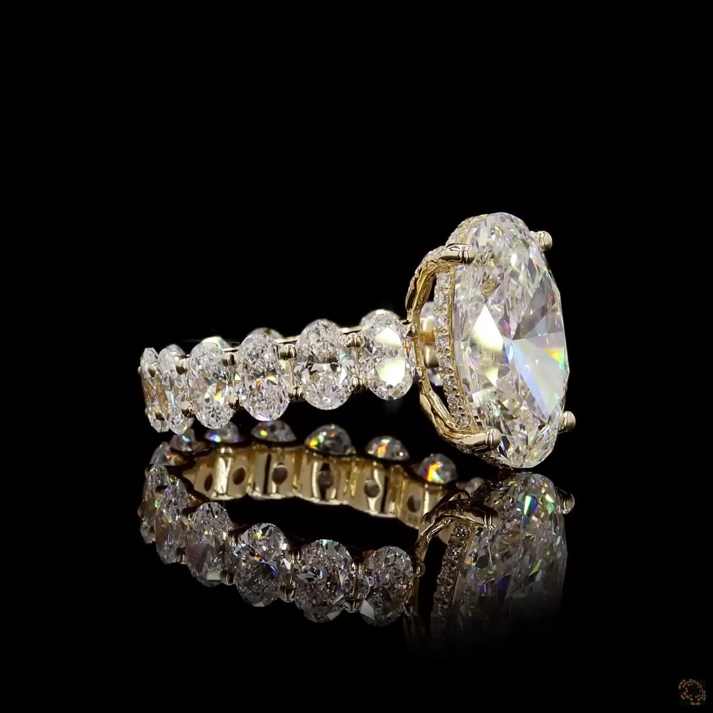 Oval Cut Diamond Engagement Ring – view 4