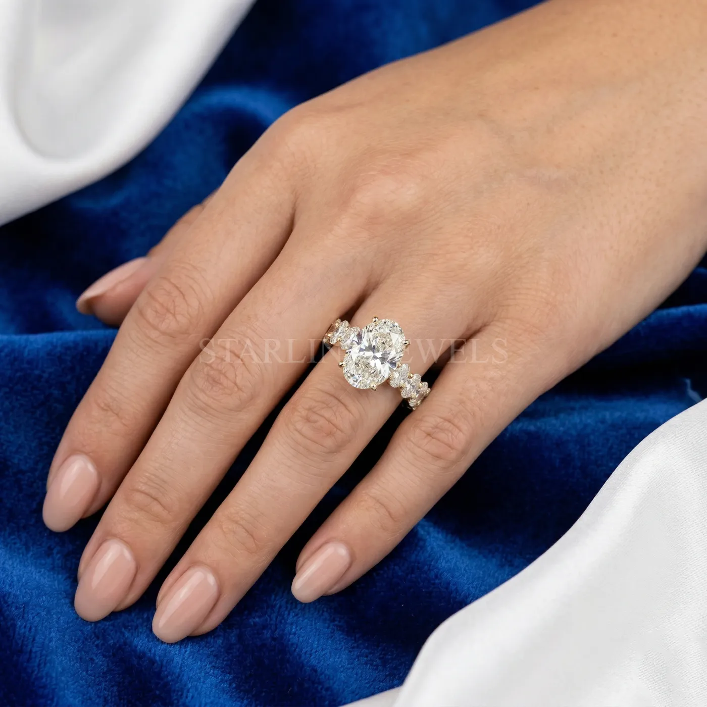 Oval Cut Diamond Engagement Ring – view 2