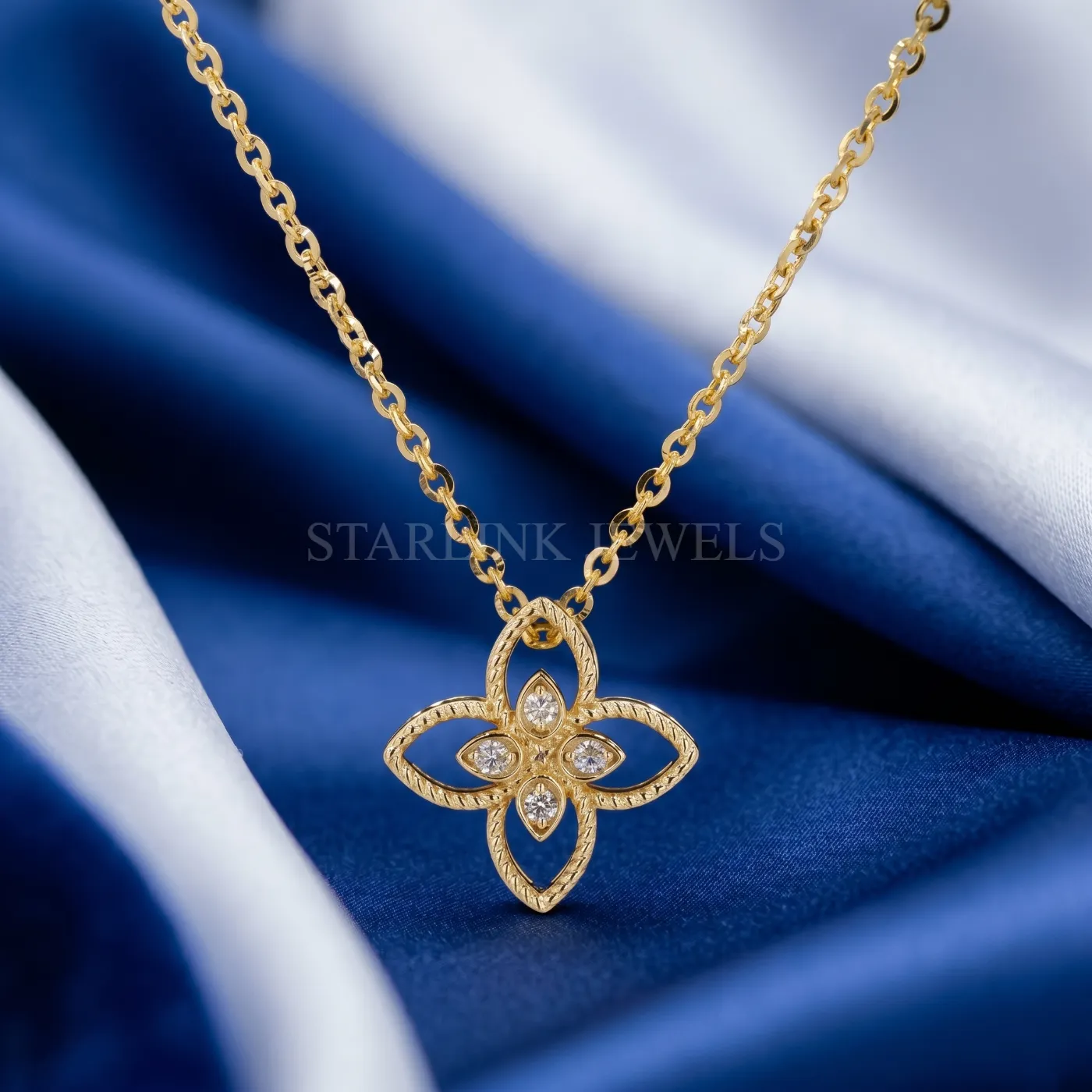Floral Diamond Pendant