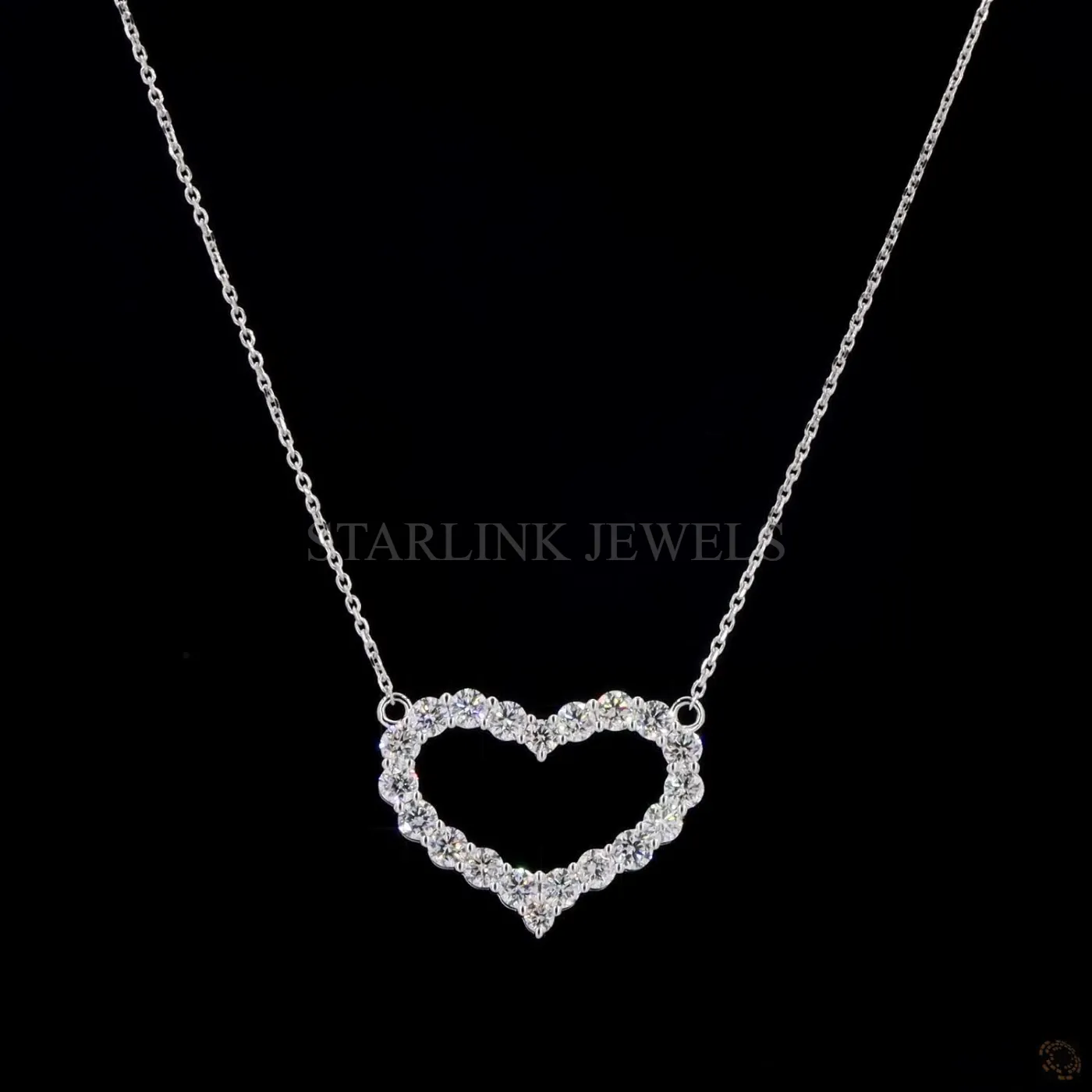 Heart Shape Diamond Pendant – view 3