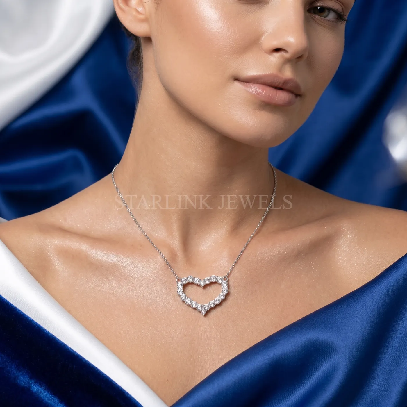 Heart Shape Diamond Pendant – view 2