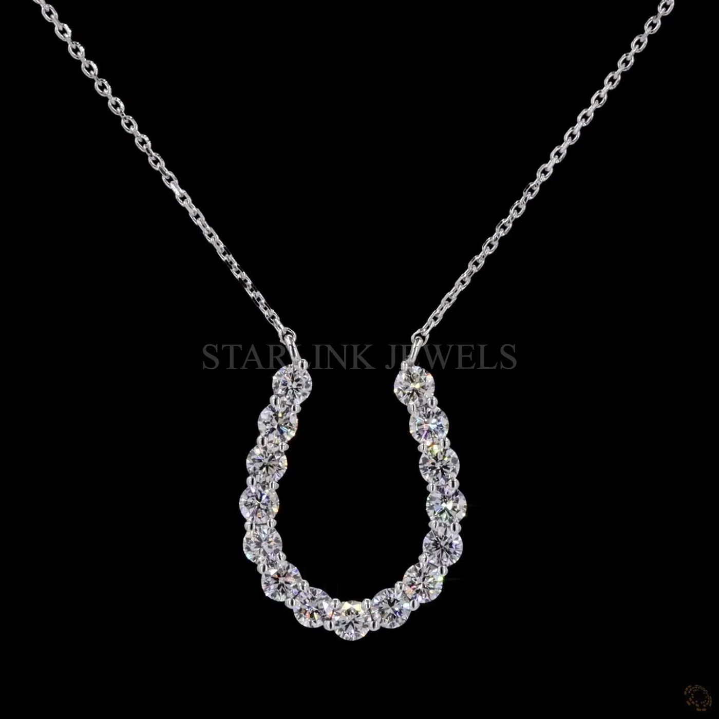Round Diamond Statement Necklace – view 3