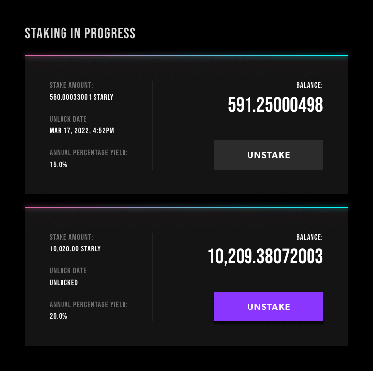 Staking in progress