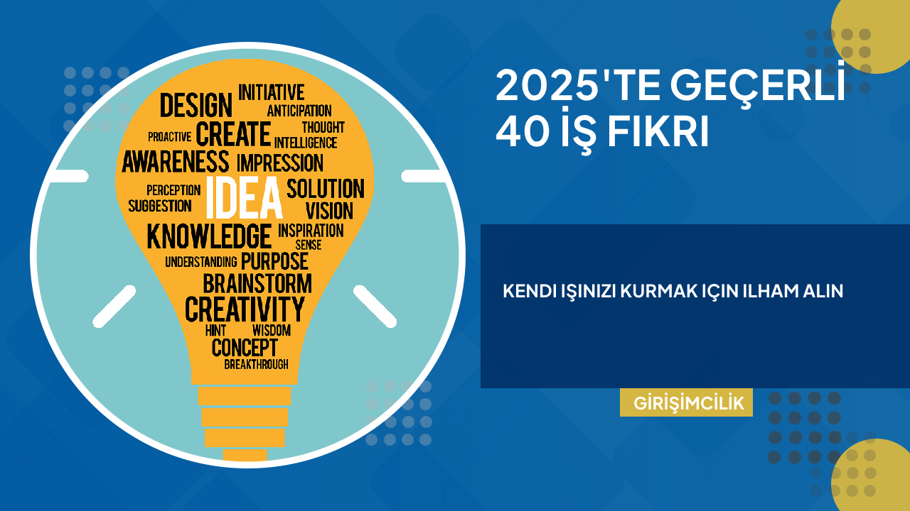 2025'te Başlatılabilecek 40 İş Fikri