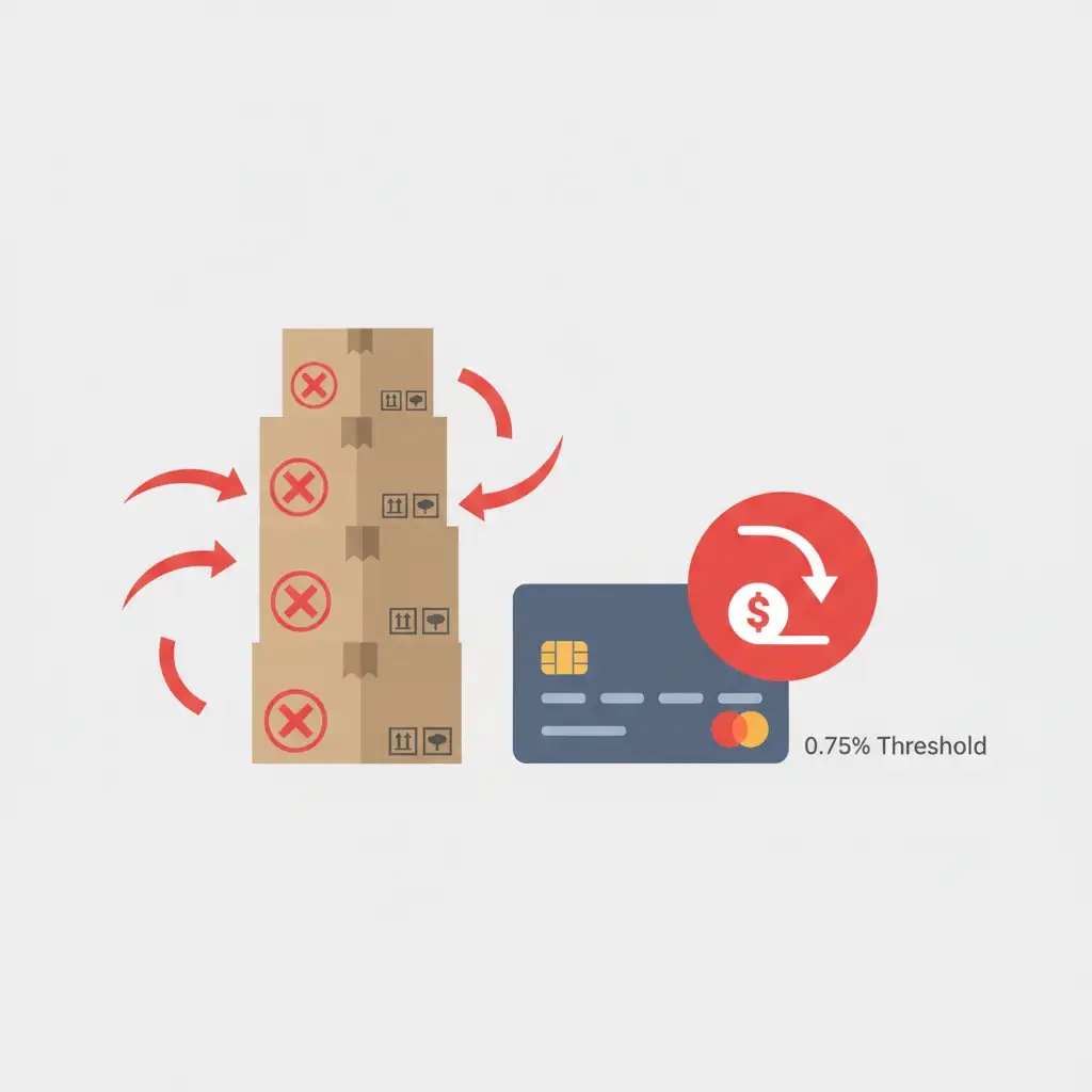 Stripe askıya alma sebebi : Yüksek "Chargeback" Oranı anlatan görsel