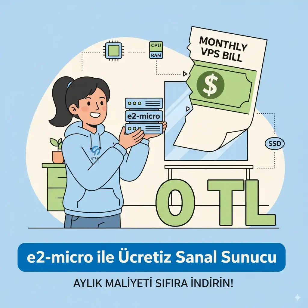 Compute Engine’de ücretsiz sanal sunucu  E2 Micro