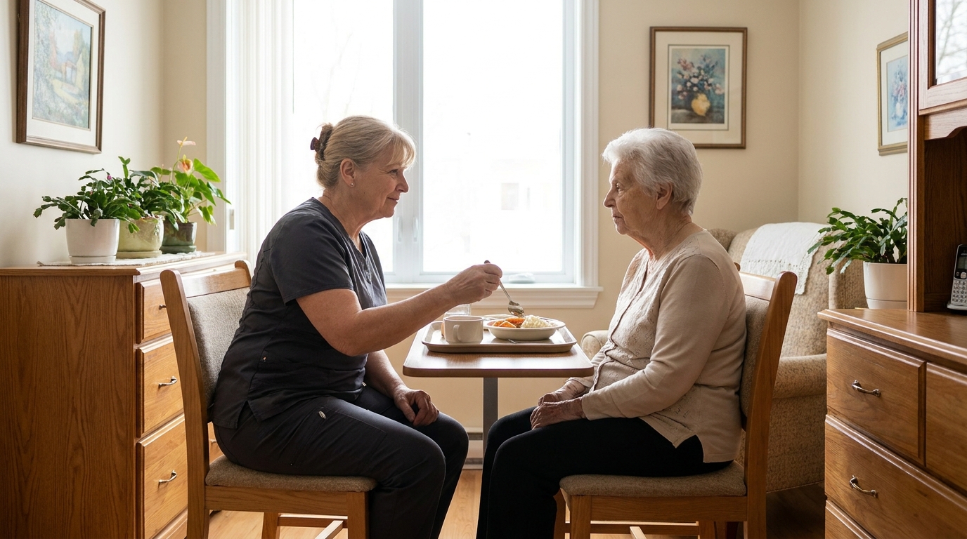 Dysphagie en CHSLD : prévenir les fausses routes au repas