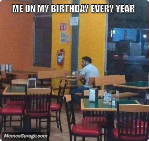 Me On My Birthday Every Year