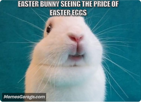 Easter Bunny Seeing The Price Of Easter Eggs
