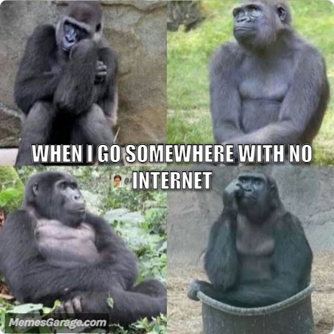 When I Go Somewhere With No Internet