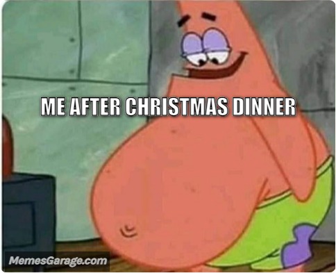 Me After Christmas Dinner
